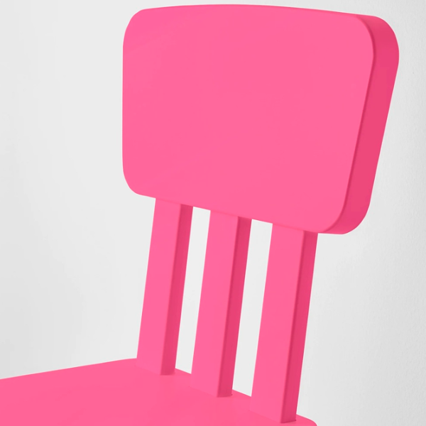 Детский стул Ikea Mammut 7 лет/ Pink photo 2